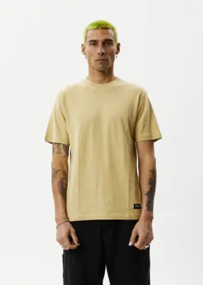 Afends Classic Hemp Retro T-Shirt Camel