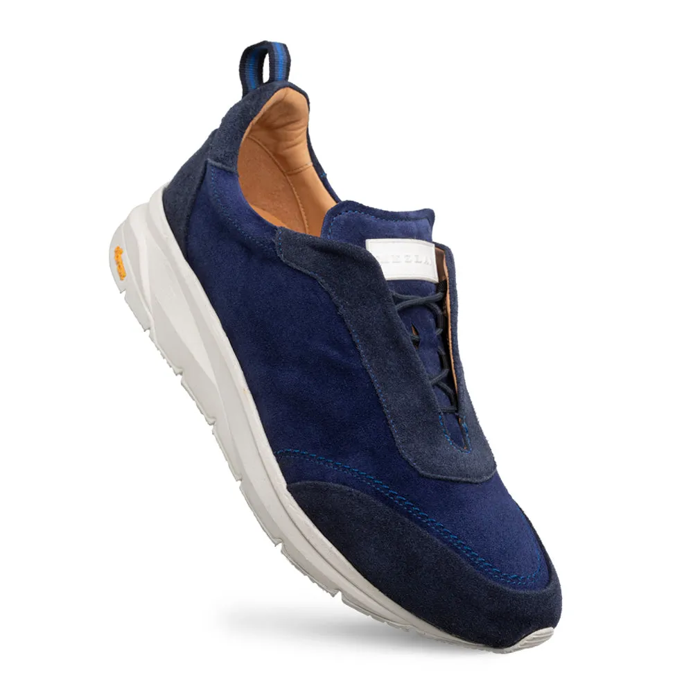 ALCOY SUEDE SNEAKER-Blue | Mezlan