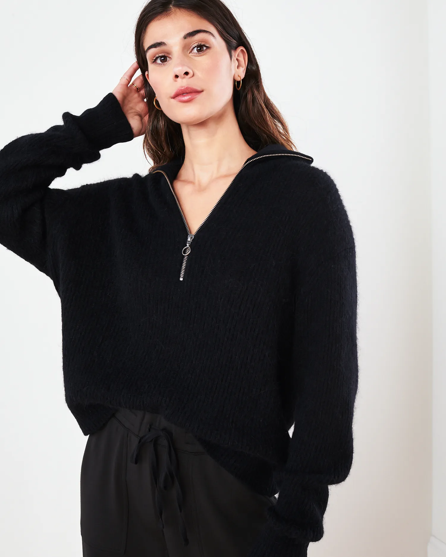 Alpaca Quarter Zip Sweater | Quince