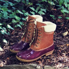 Alpine Pine Duck Boot in Wine