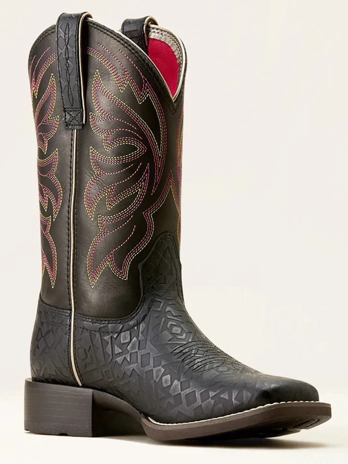 Ariat 10050885 Womens Buckley Western Boot Blanket Emboss Black