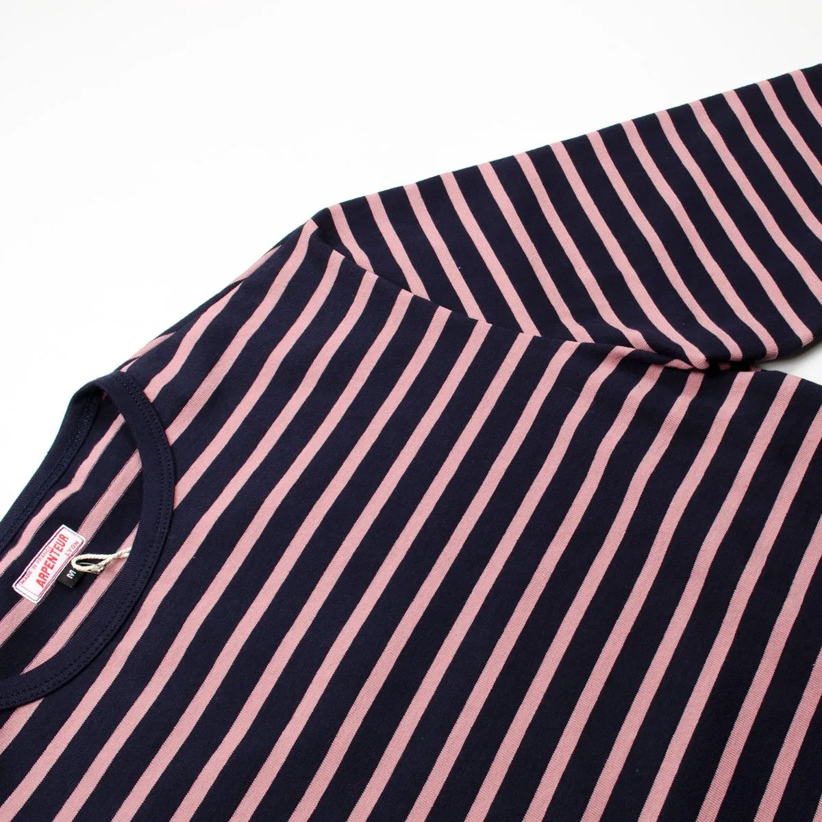 Arpenteur - Brehat Breton Jersey - Navy / Pink Stripes