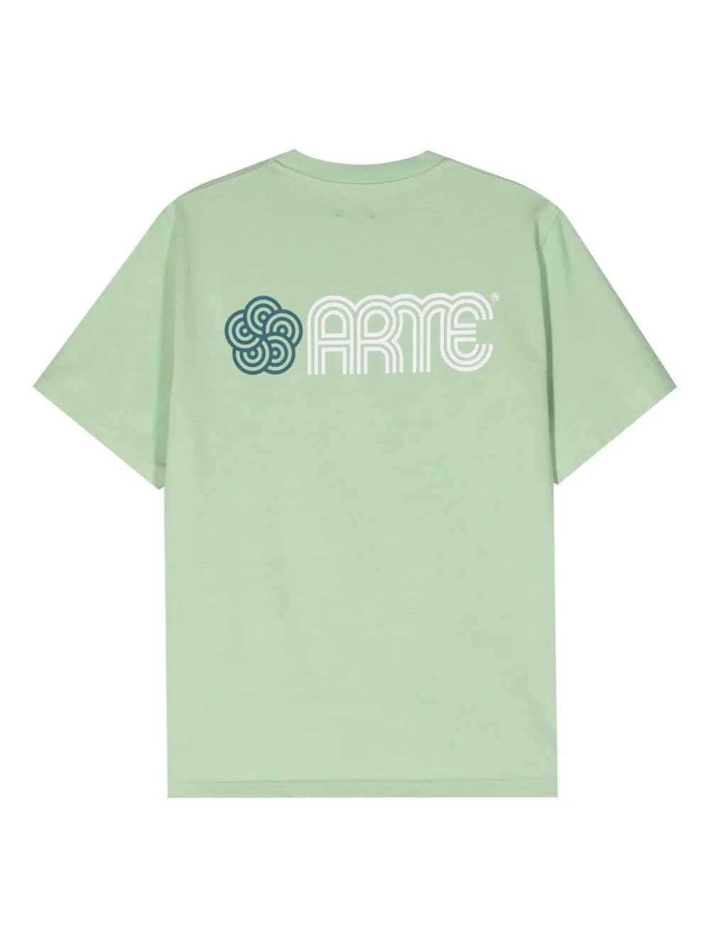 Arte - T-shirt green Teo Circle Flower