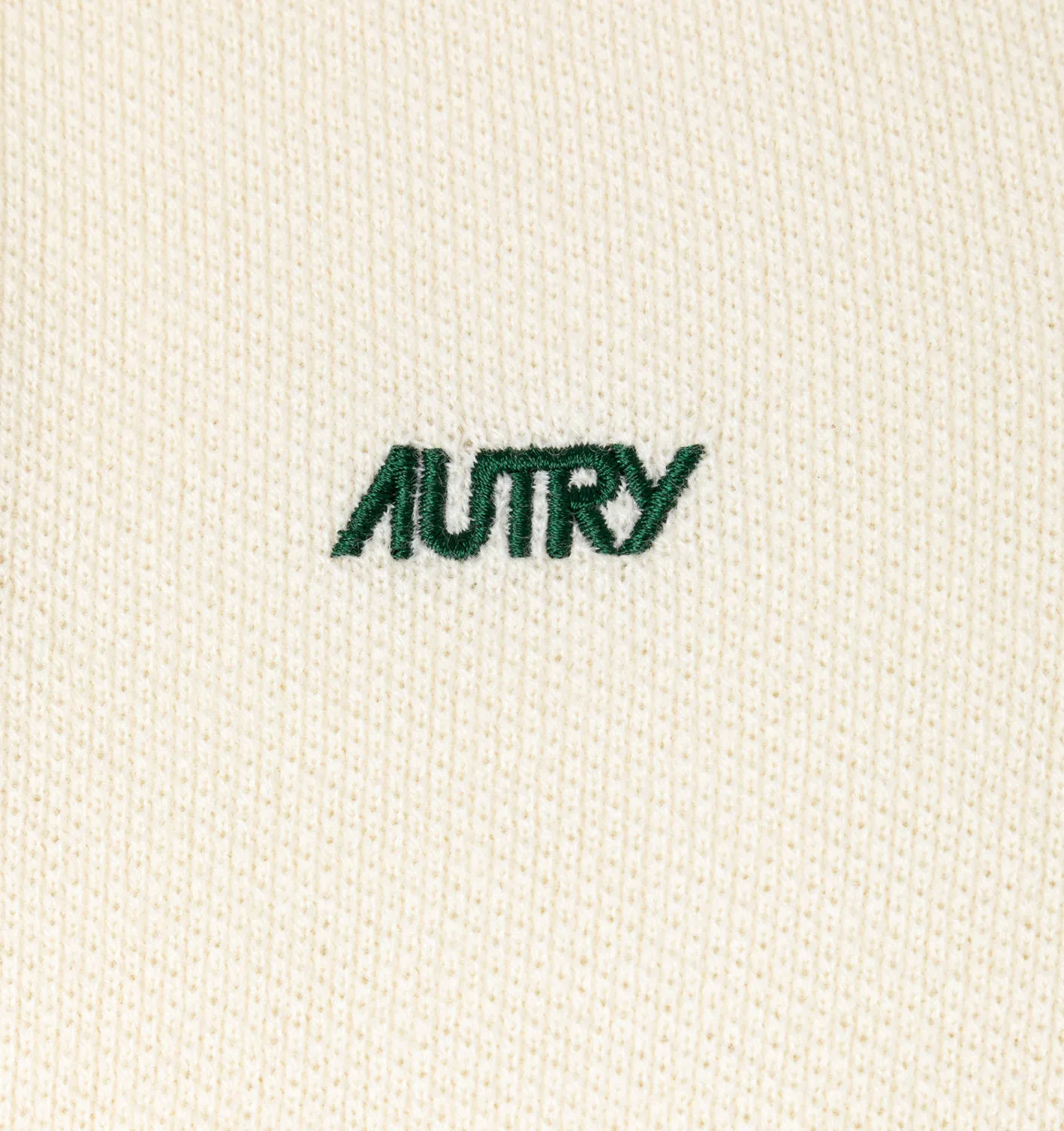 AUTRY APPAREL WOMANPOLO IN WHITE KNIT