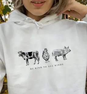 Be Kind To All Kinds | Vegan Hoodie