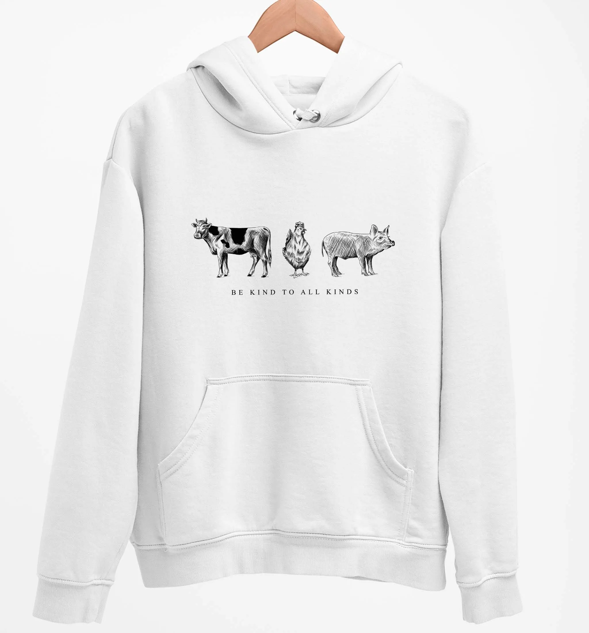 Be Kind To All Kinds | Vegan Hoodie