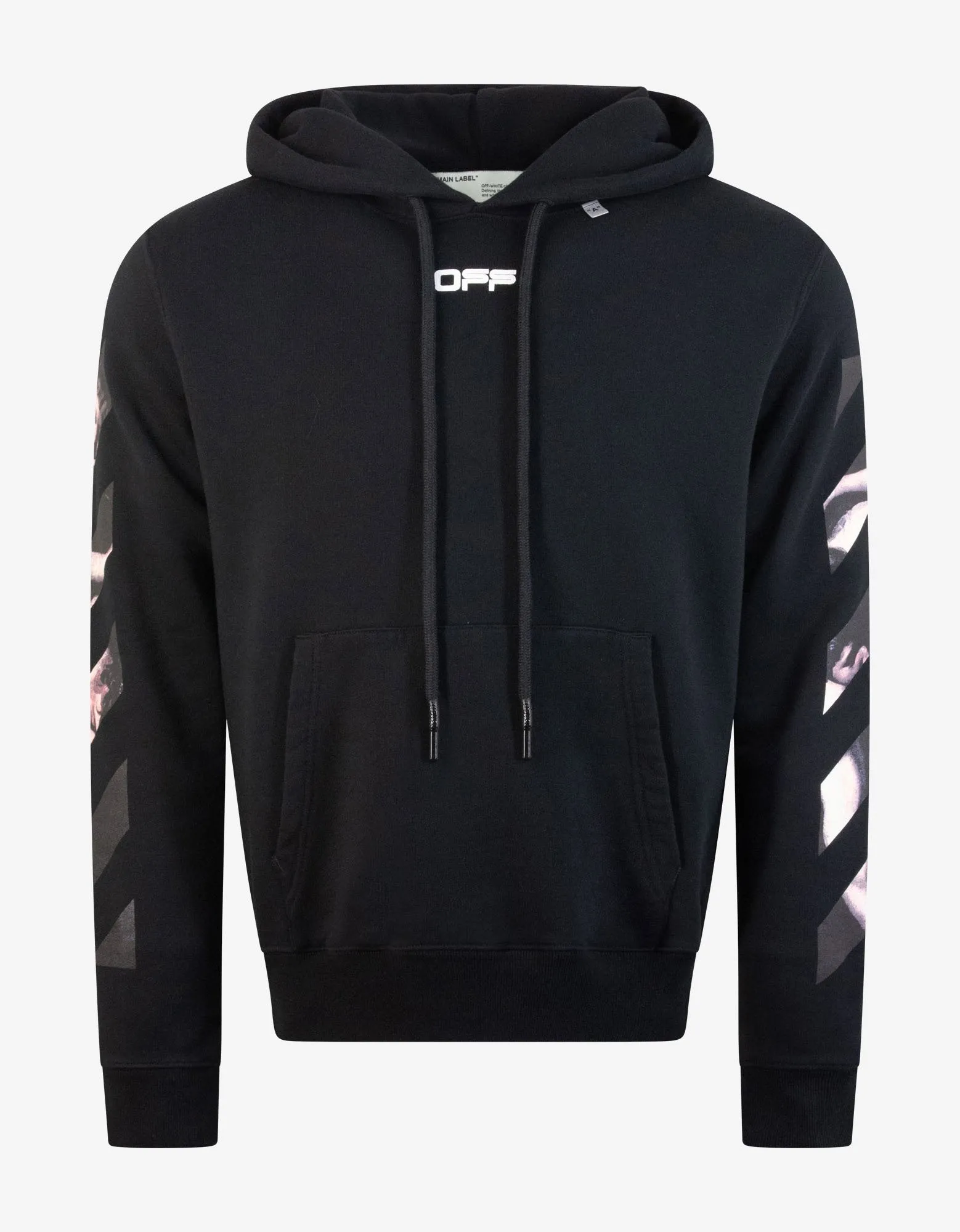 Black Caravaggio Arrows Print Hoodie