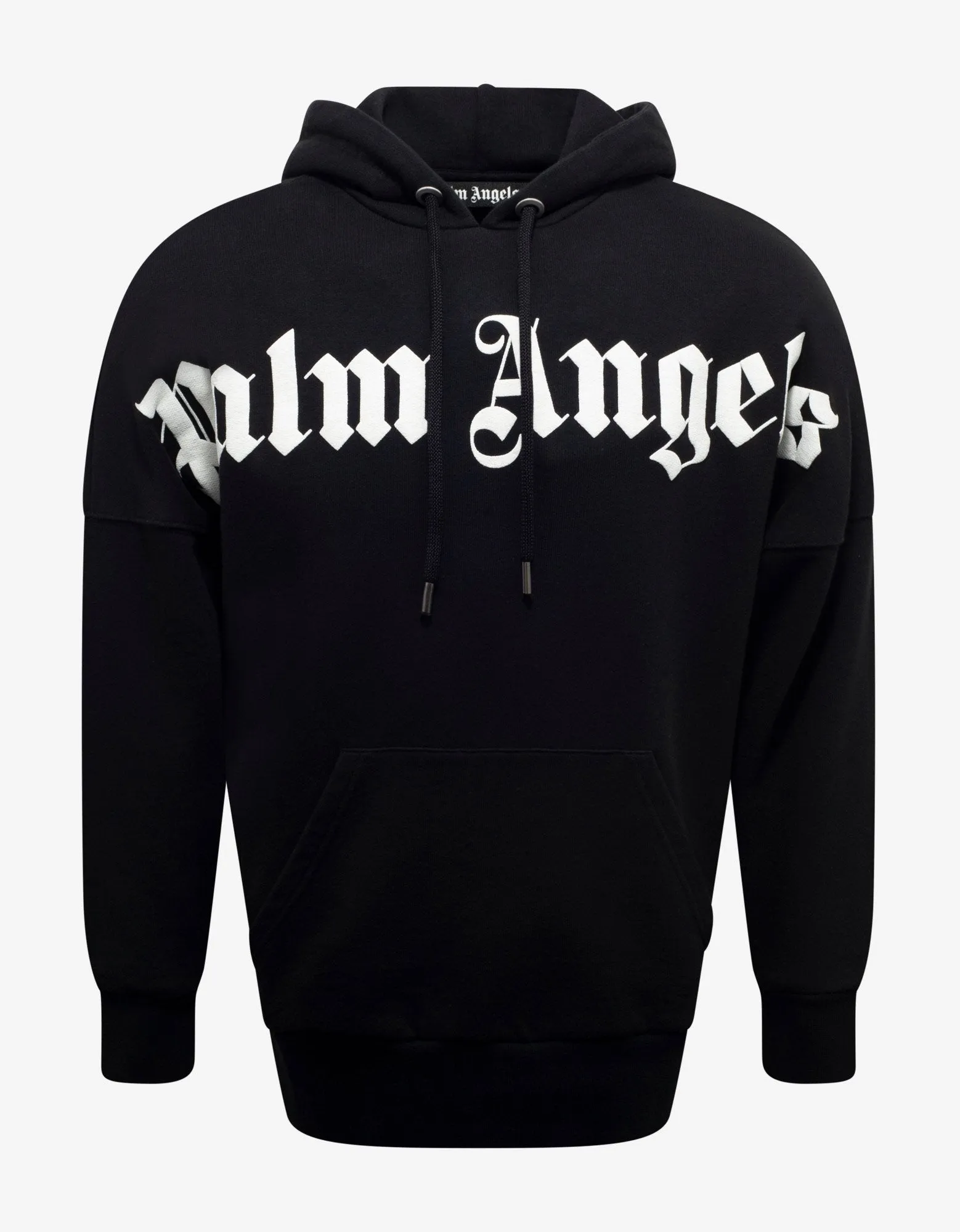 Black Logo Print Oversized Hoodie