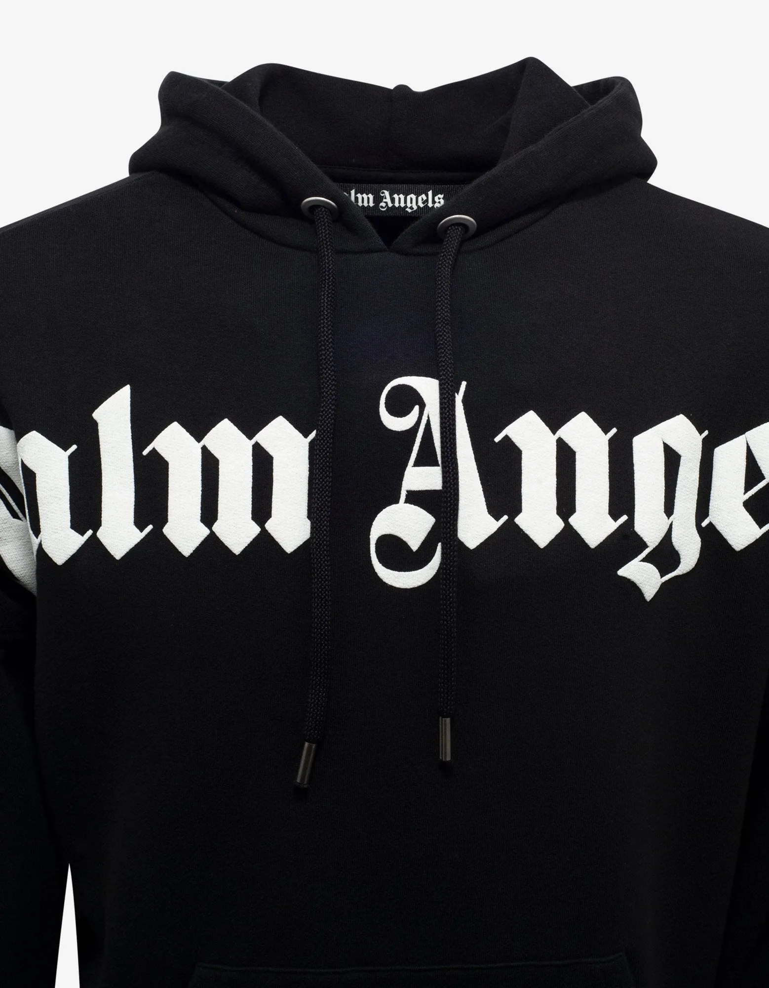 Black Logo Print Oversized Hoodie