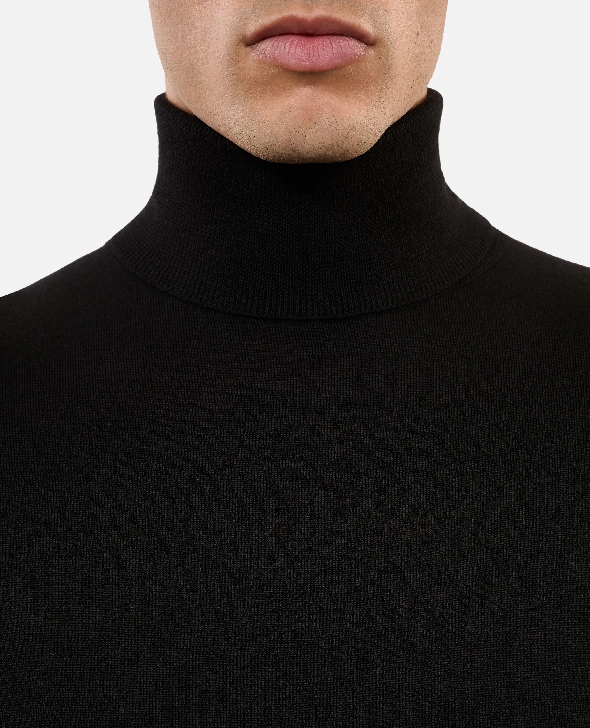 Black wool sweater