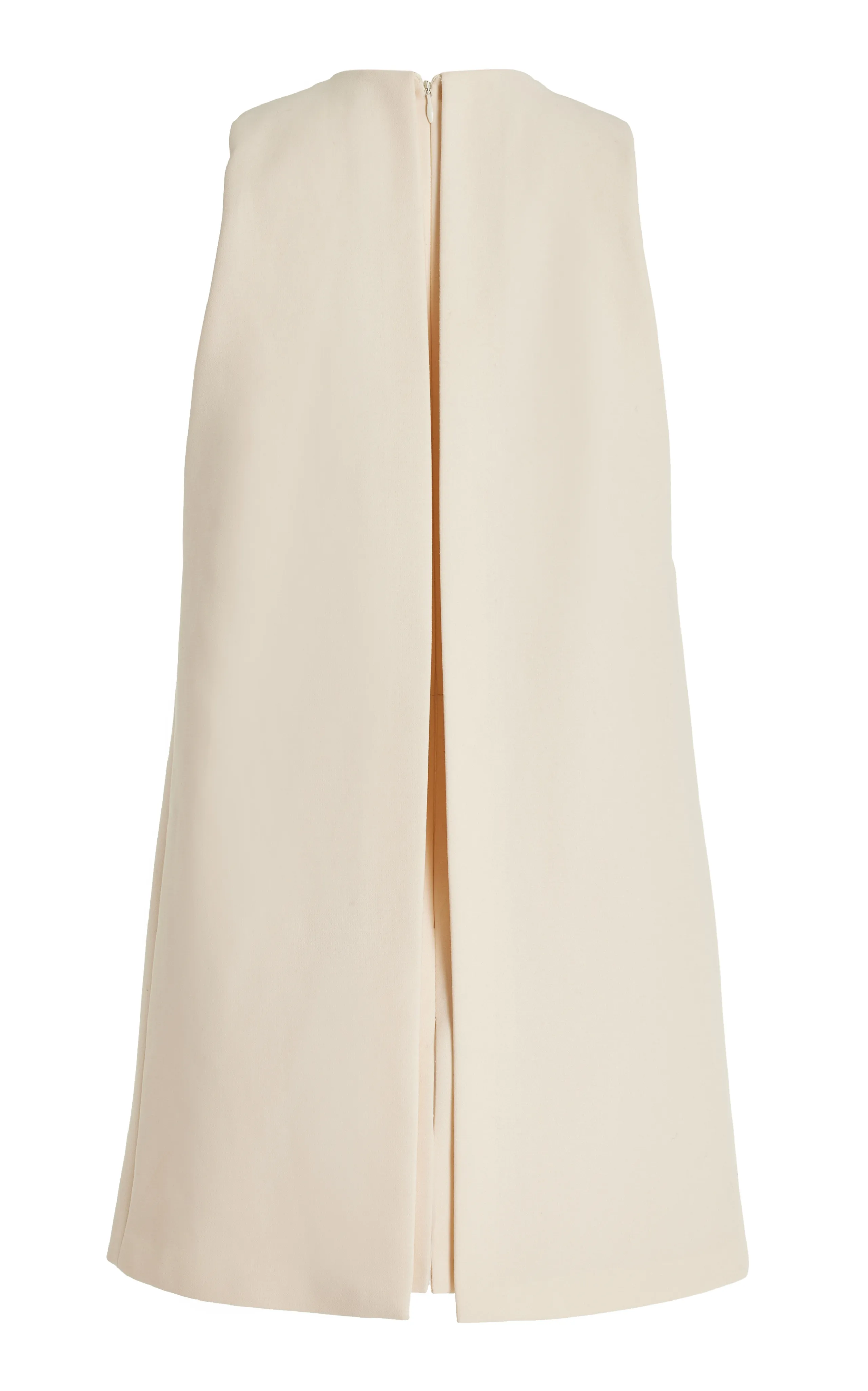 Brandon Maxwell The Cory Split-Front Crepe Mini Dress