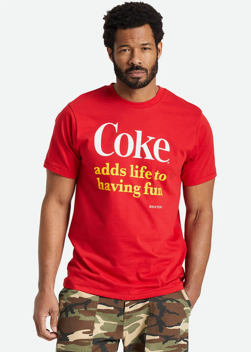 Brixton x Coca Cola Men's Having Fun T-Shirt Red