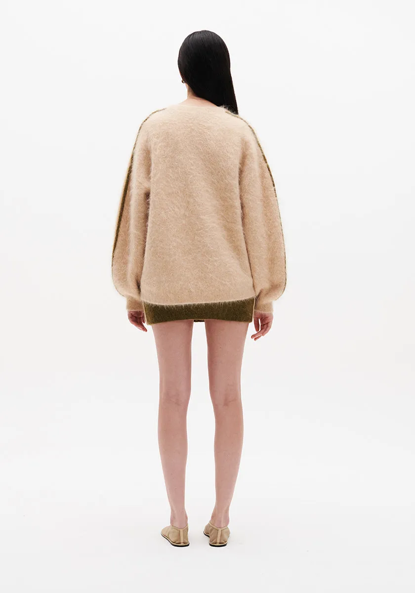 Brushed Alpaca Sweater - Bisque