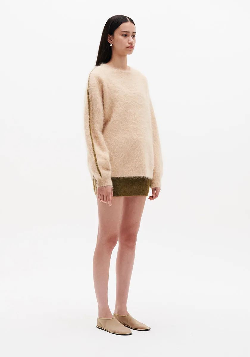 Brushed Alpaca Sweater - Bisque