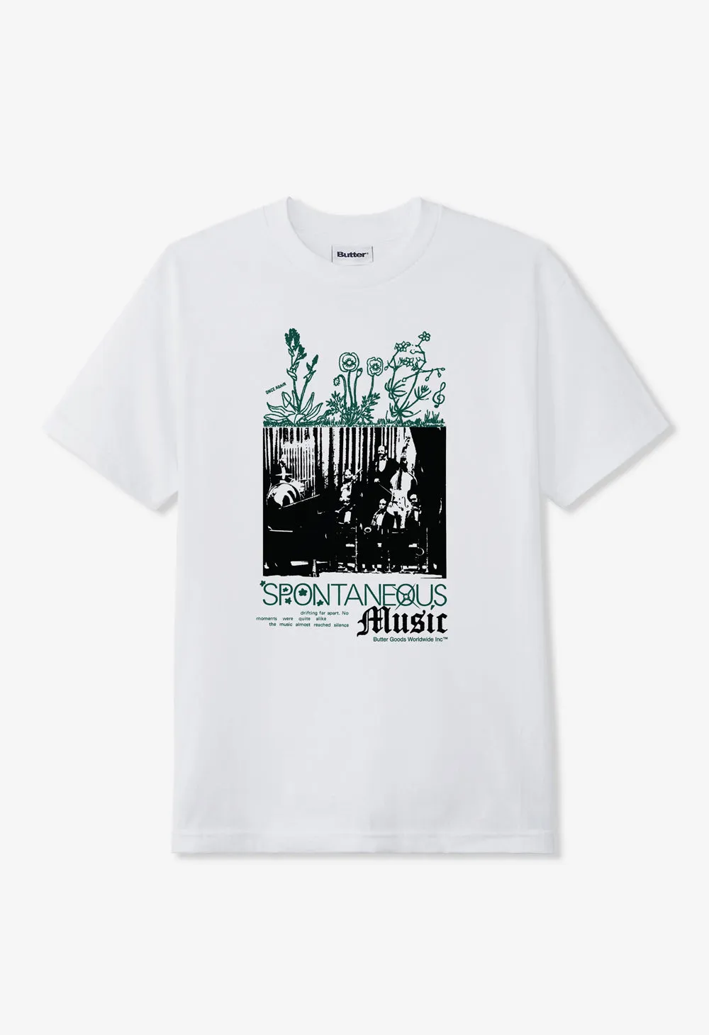 BUTTER GOODS Spontaneous Music s/s tee