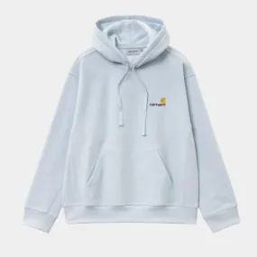 Carhartt WIP American Script Hoody Icarus, 80/20% Cotton/Polyester Sweat, 12.4 oz, loose fit, brushed, adjustable hood, kangaroo