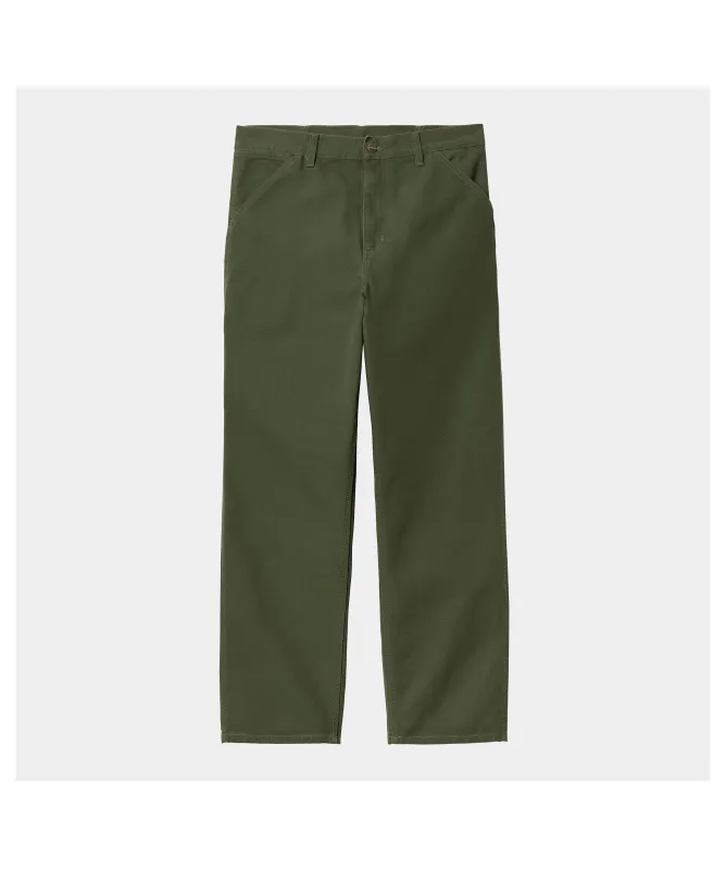 Carhartt WIP Men's Single Knee Pants | Green ﻿﻿I031497_2BR_02