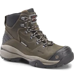 CAROLINA FLAGSTONE 6 CARBON COMPOSITE TOE WATERPROOF HIKER SIZE 8.5D BROWN WITH GREY POP