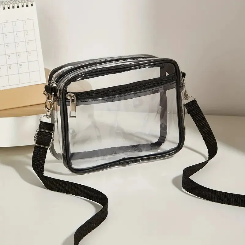 Casual Transparent Crossbody Bag (Stadium Bag)