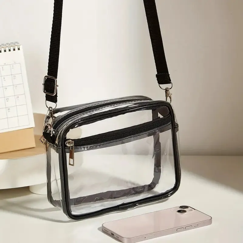 Casual Transparent Crossbody Bag (Stadium Bag)