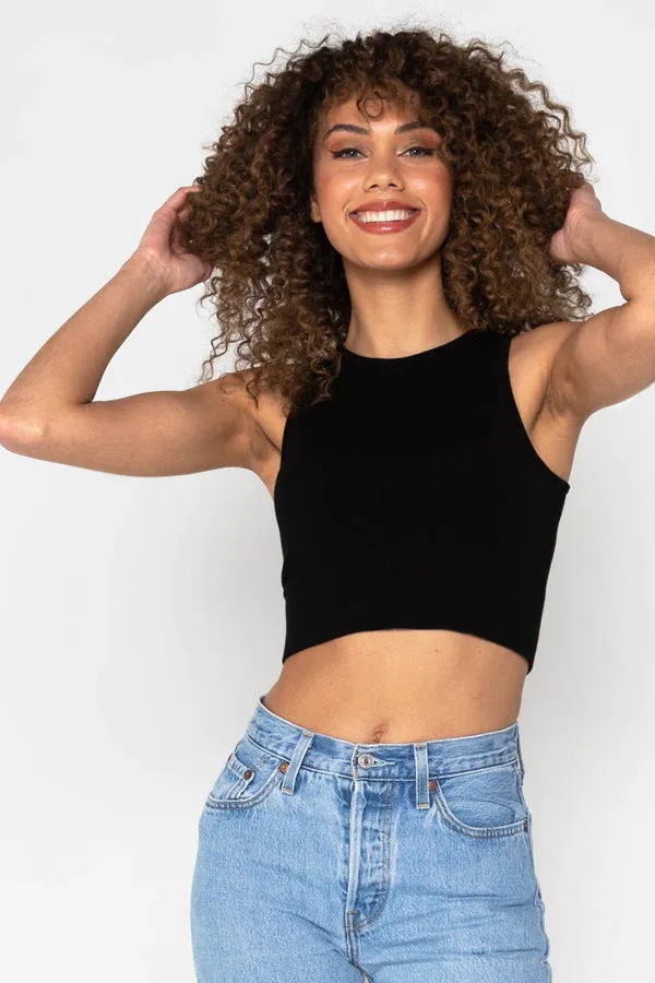 C’est Moi High Neck Crop Top