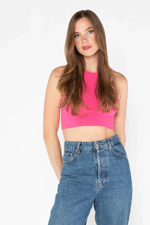 C’est Moi High Neck Crop Top