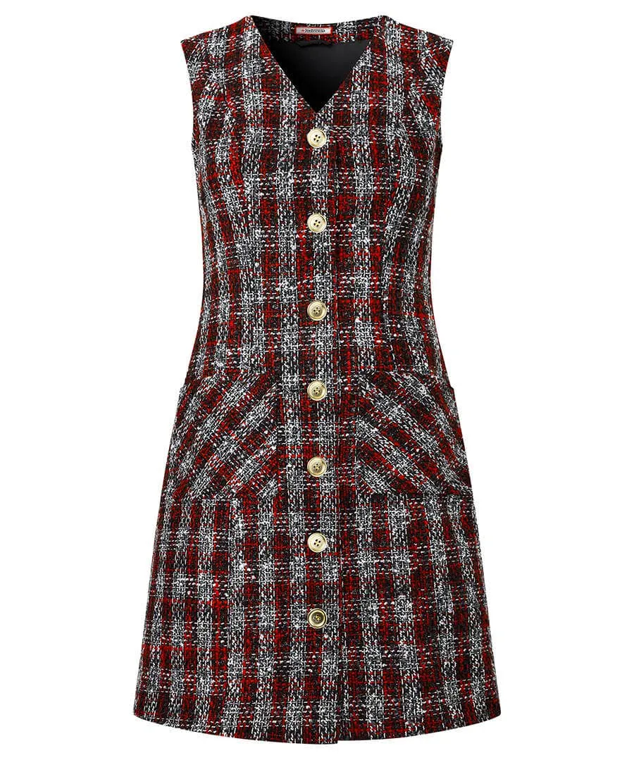 Check Pinafore Dress