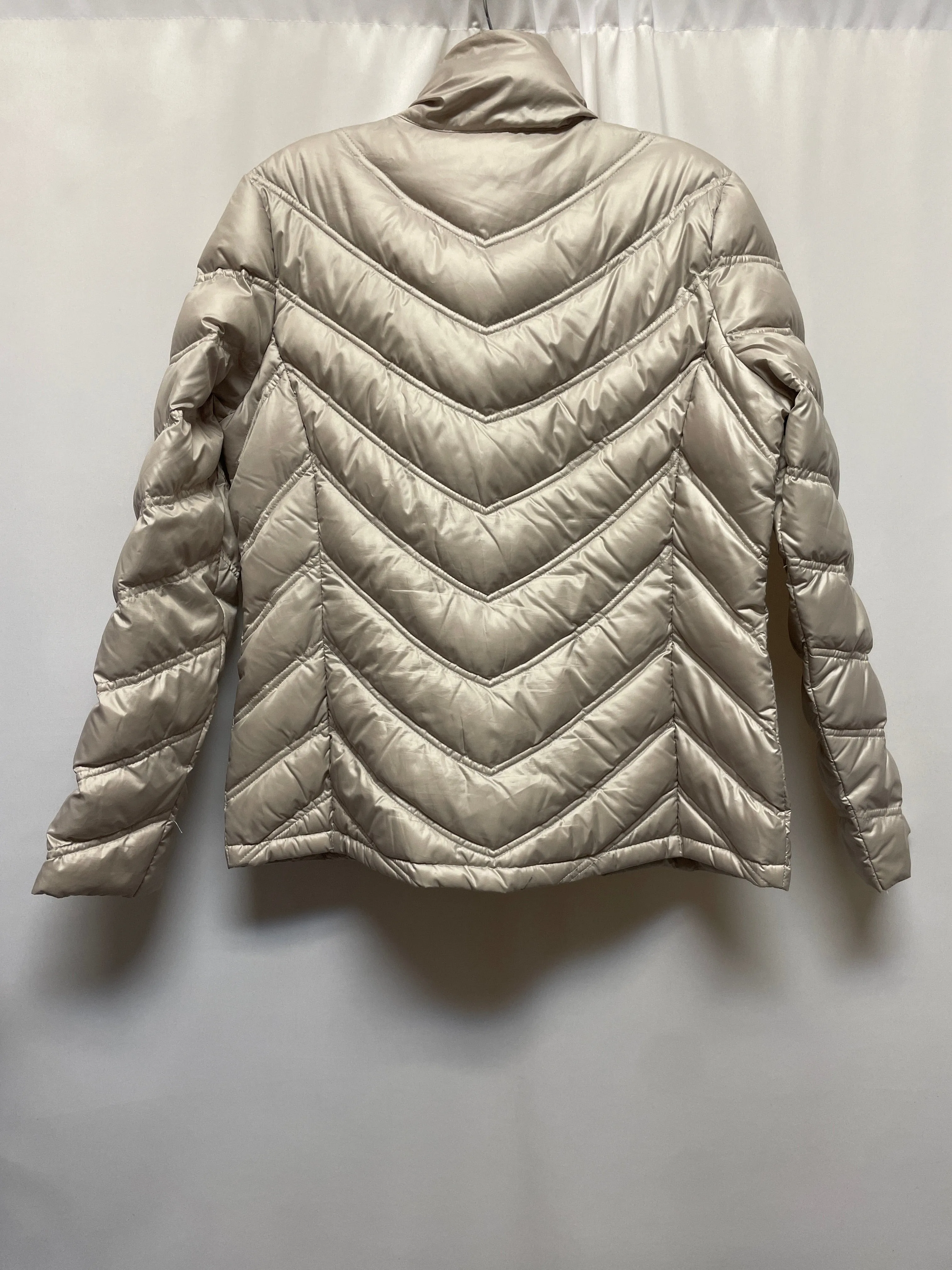 Coat Puffer & Quilted By Kenneth Cole In Beige, Size: M