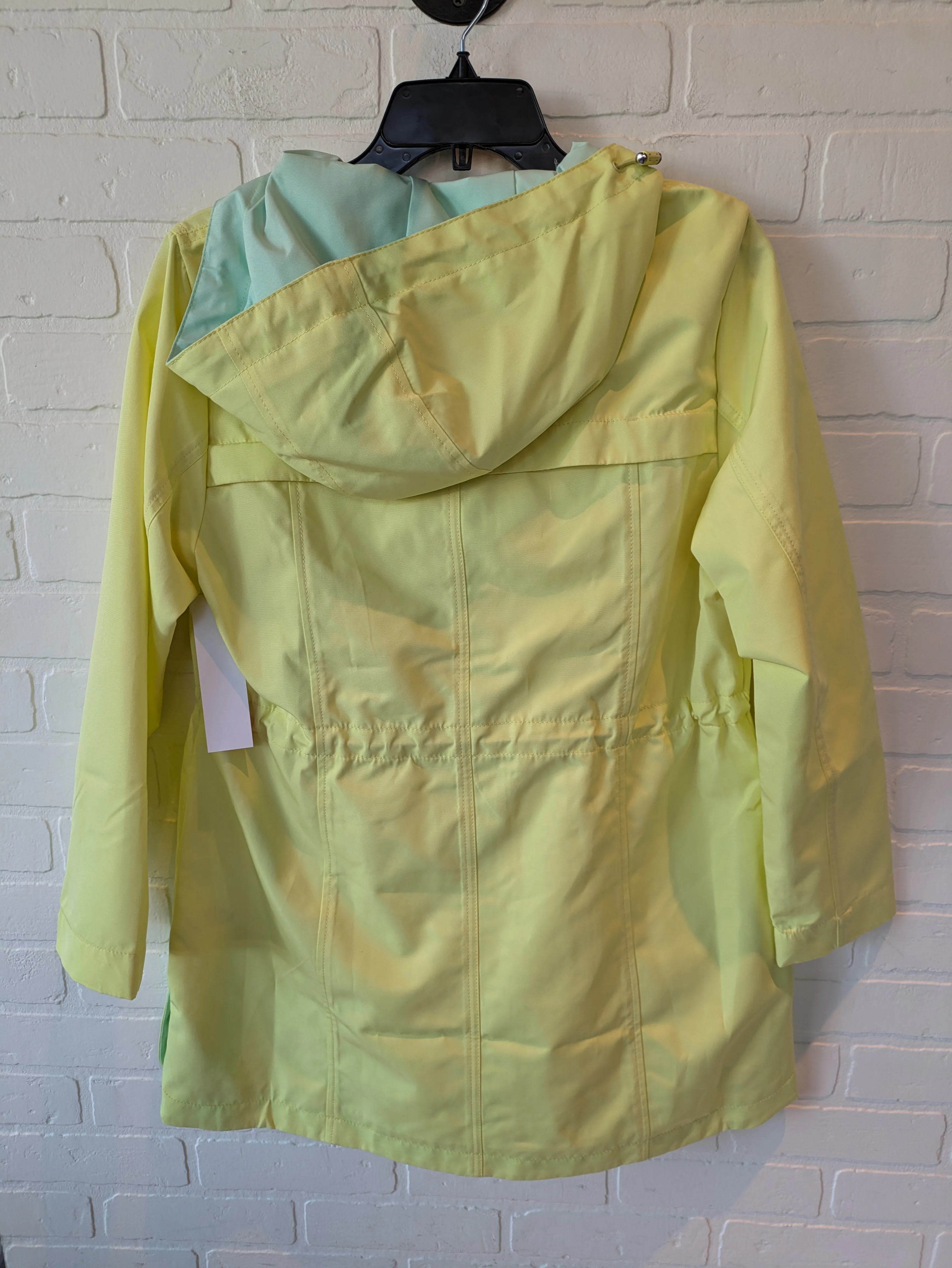 Coat Raincoat By Talbots In Yellow, Size: M