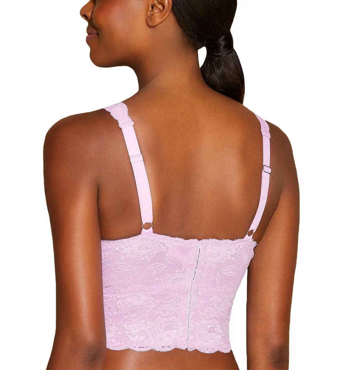 Cosabella Never Say Never CURVY Plungie Longline Bralette (NEVER1385) - Jaipur Pink