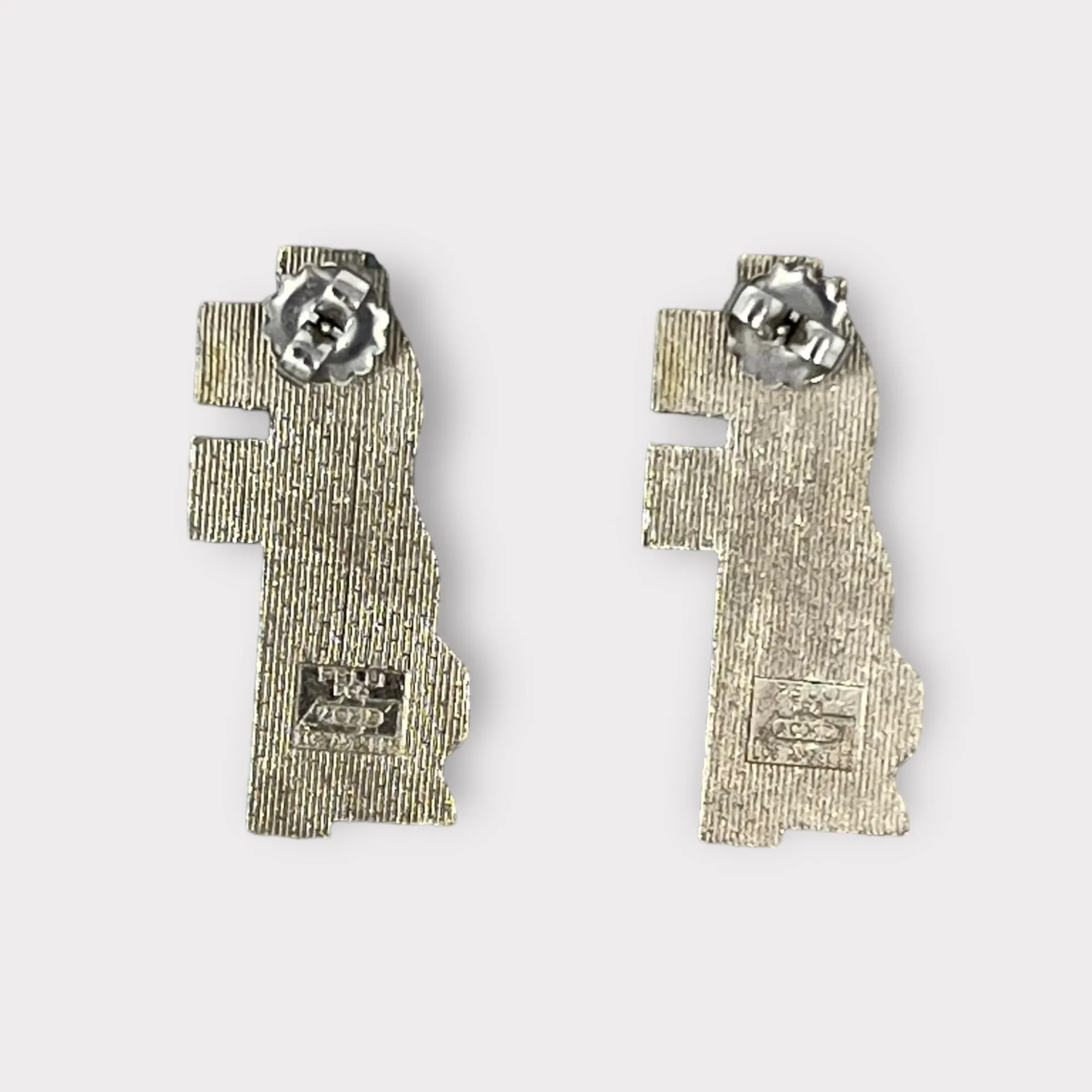 César Pelli Memphis Enamel Earrings