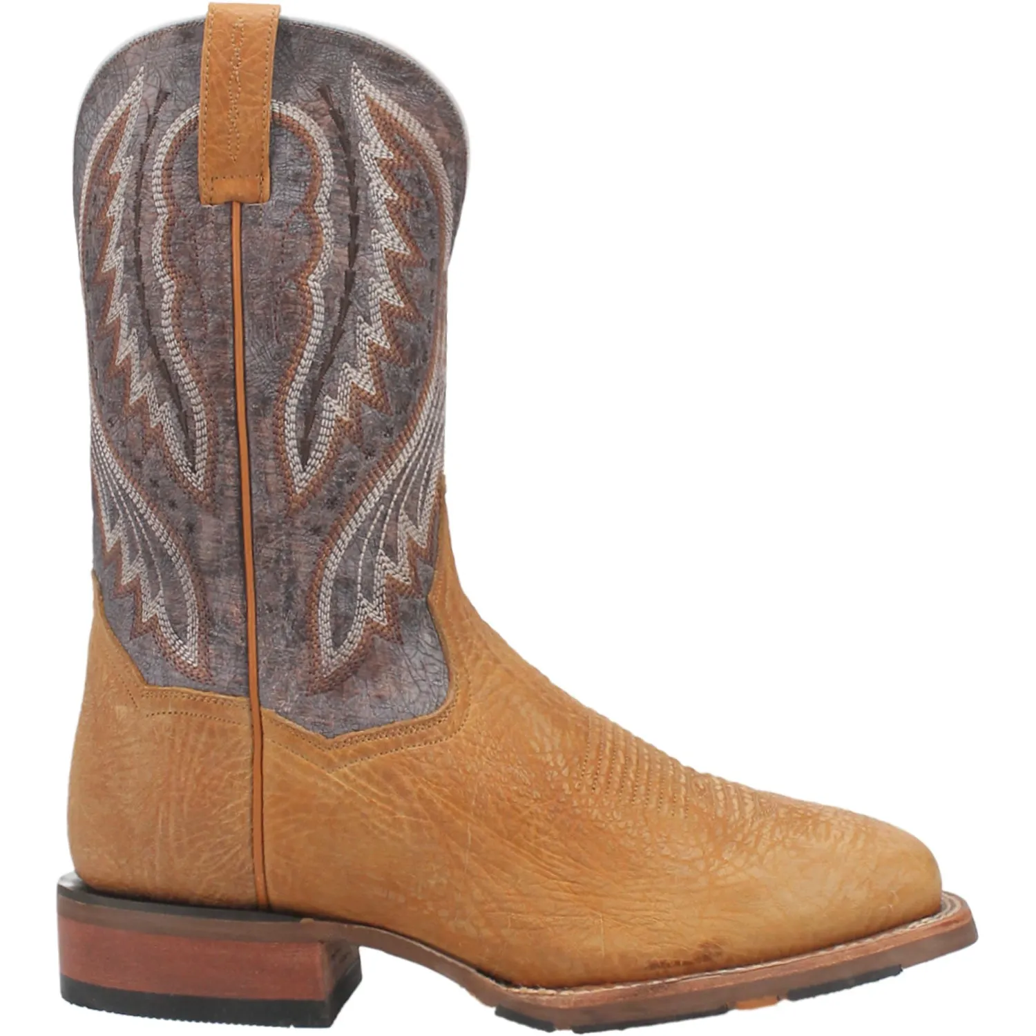 Dan Post Mens Dugan Camel Bison Leather Cowboy Boots 9.5 D