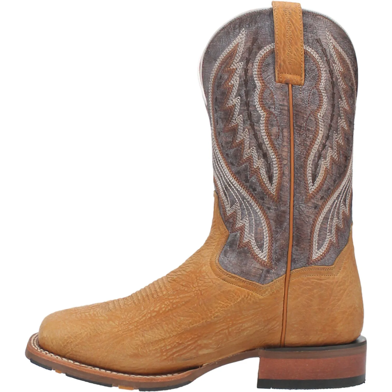 Dan Post Mens Dugan Camel Bison Leather Cowboy Boots 9.5 D