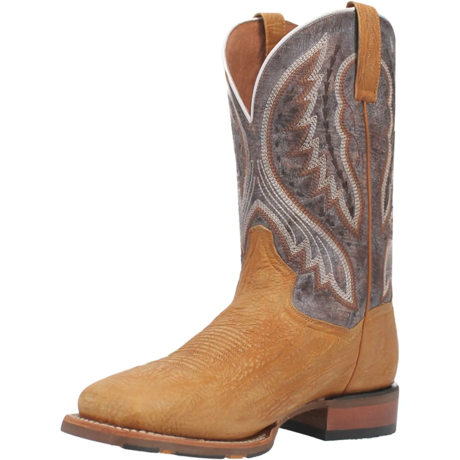 Dan Post Mens Dugan Camel Bison Leather Cowboy Boots 9.5 D