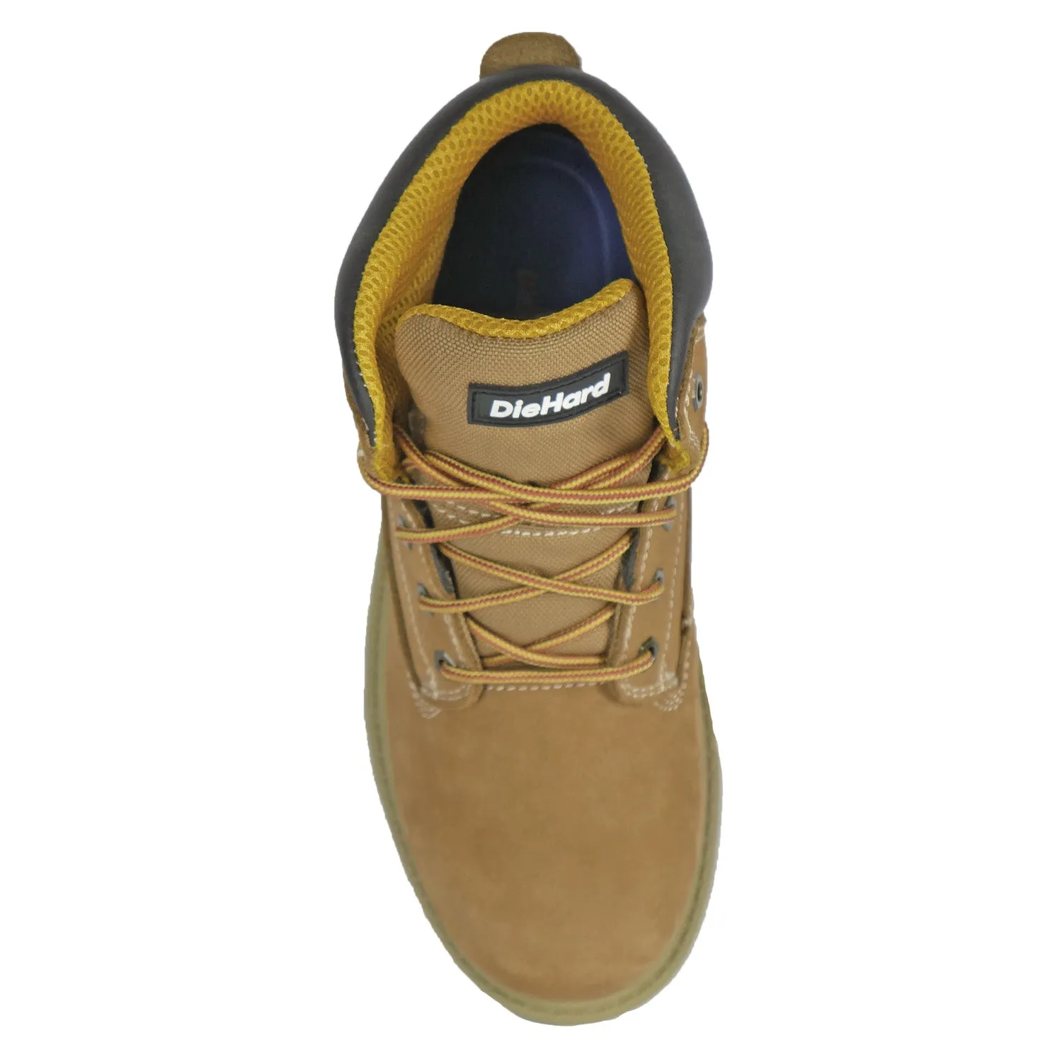 DieHard Mens Charger Soft Toe Wheat Leather Nubuck Work Boots 11 D