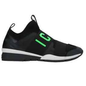 Dsquared2 Green ICON Logo Strap Black Sneakers