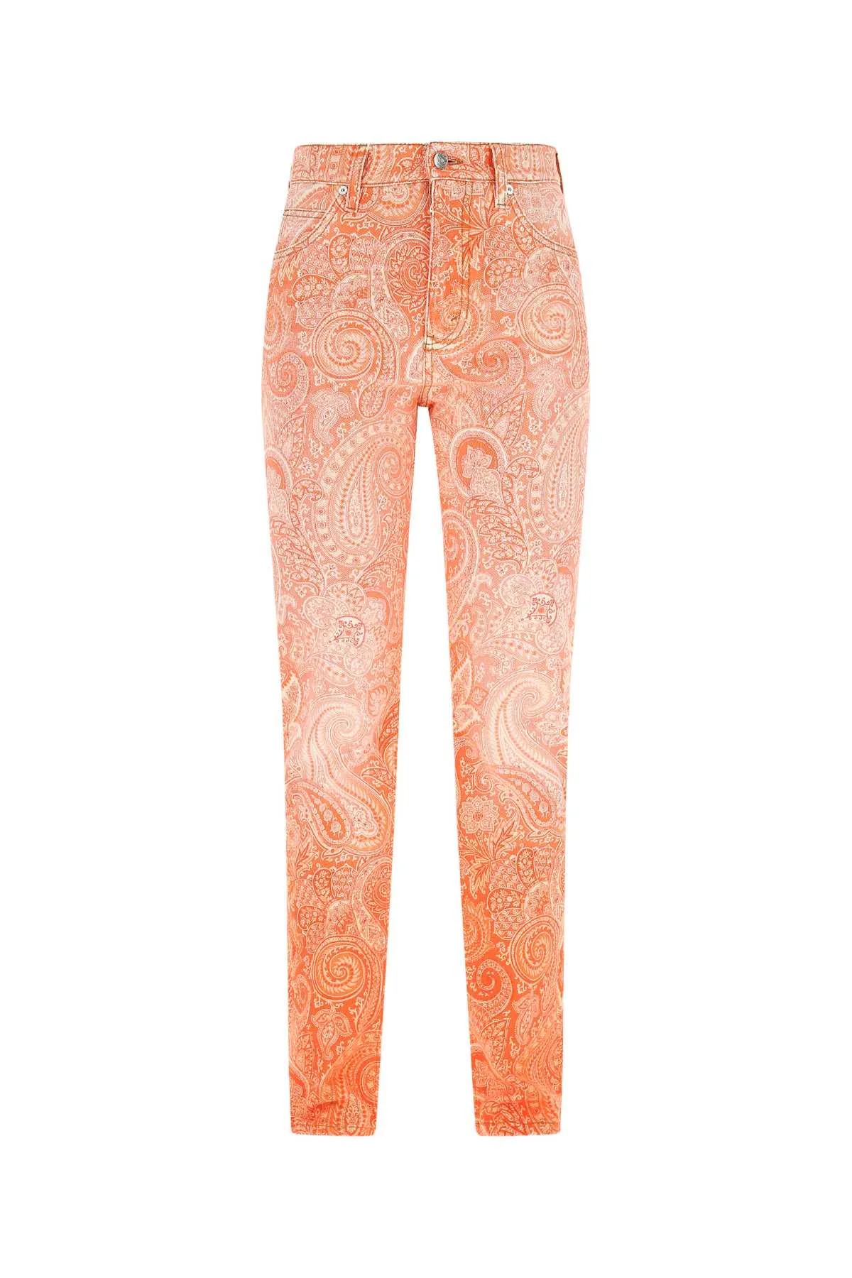 Etro Paisley Print Straight Leg Jeans