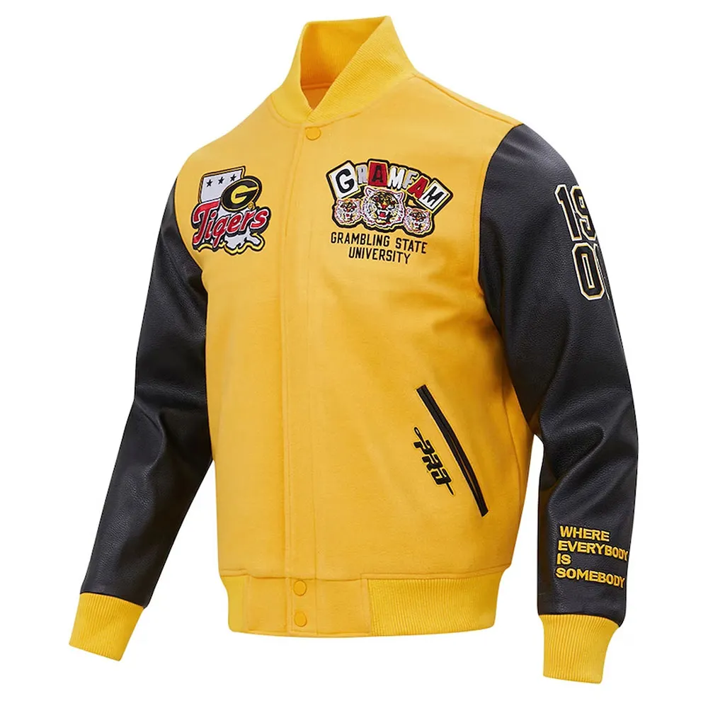 Grambling Tigers Homecoming Gold Varsity Jacket - William Jacket