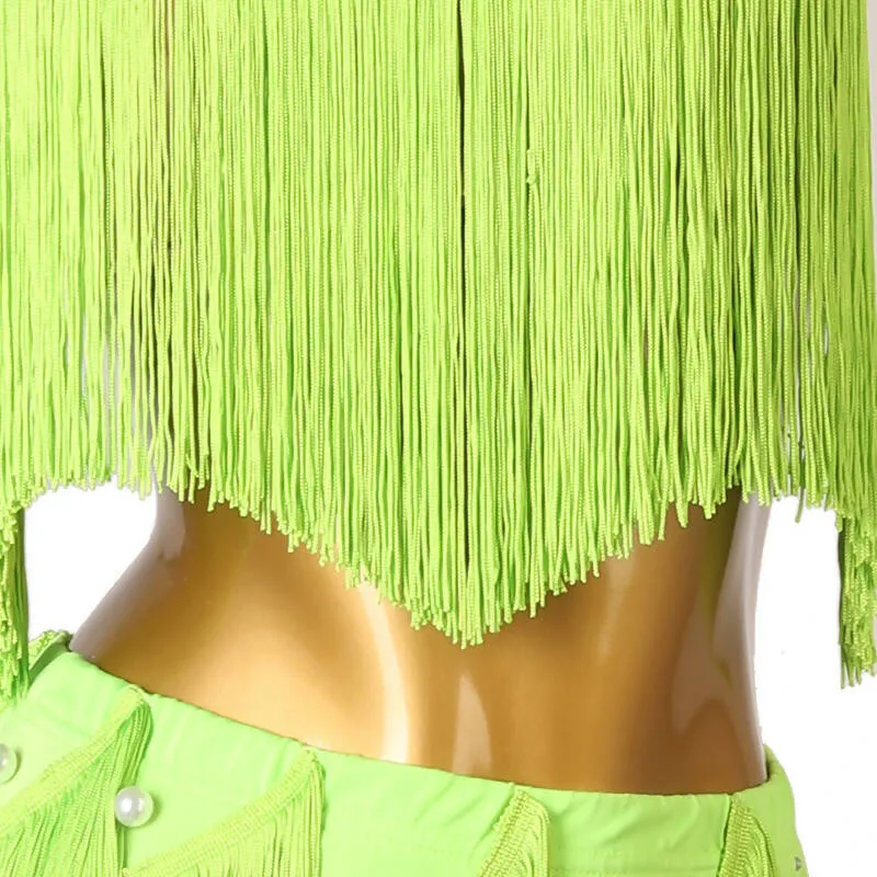 Green Fringe Latin S-XXL | LQ362