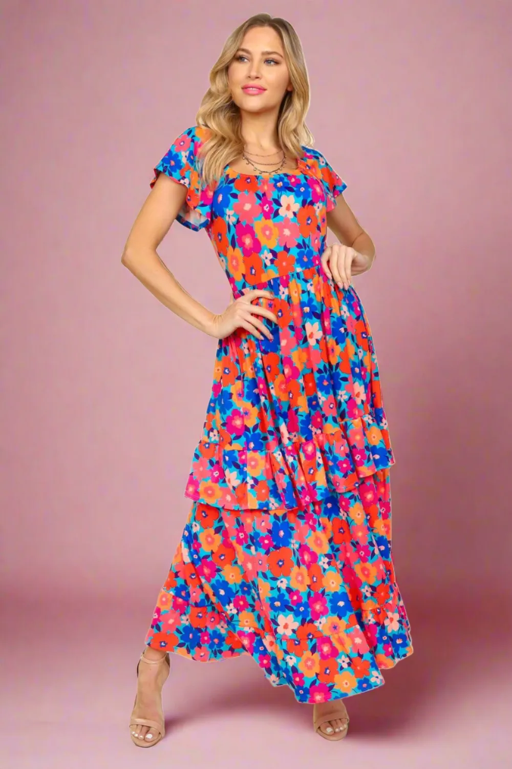 HANNAH FLORAL MAXI DRESS