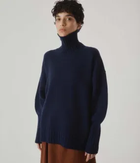 Highcollar Sweater - Indigo