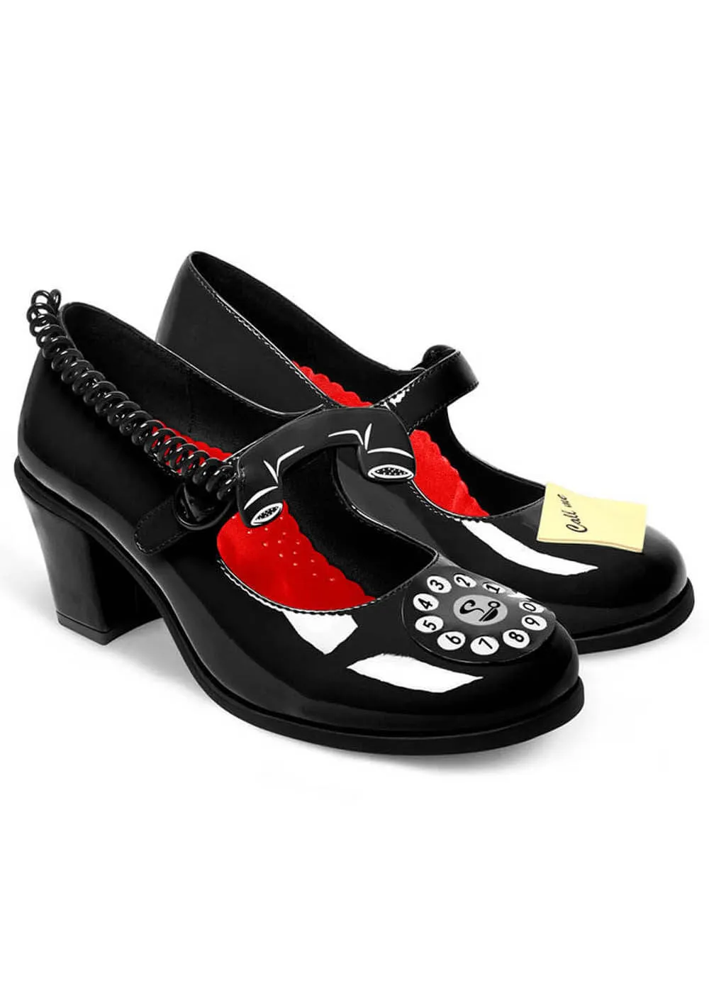 Hot Chocolate Design Call Me 50's Pumps Black