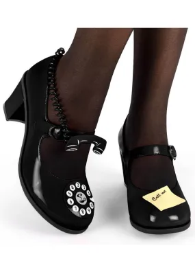 Hot Chocolate Design Call Me 50's Pumps Black