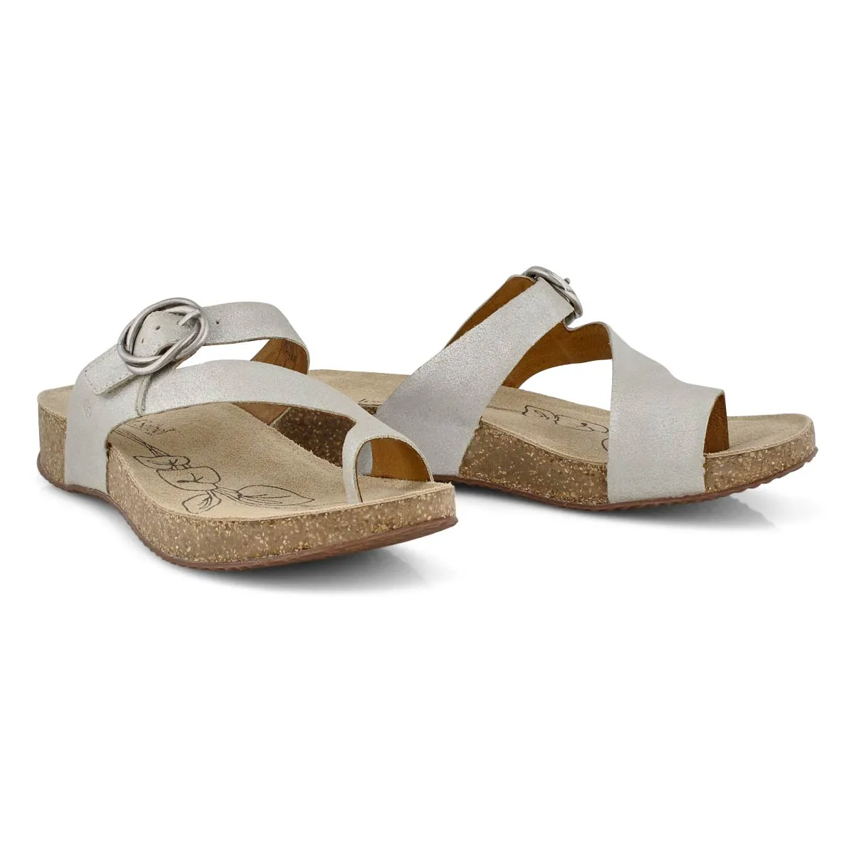 Josef Seibel Tonga 52 Toe Post Sandal- Off- White