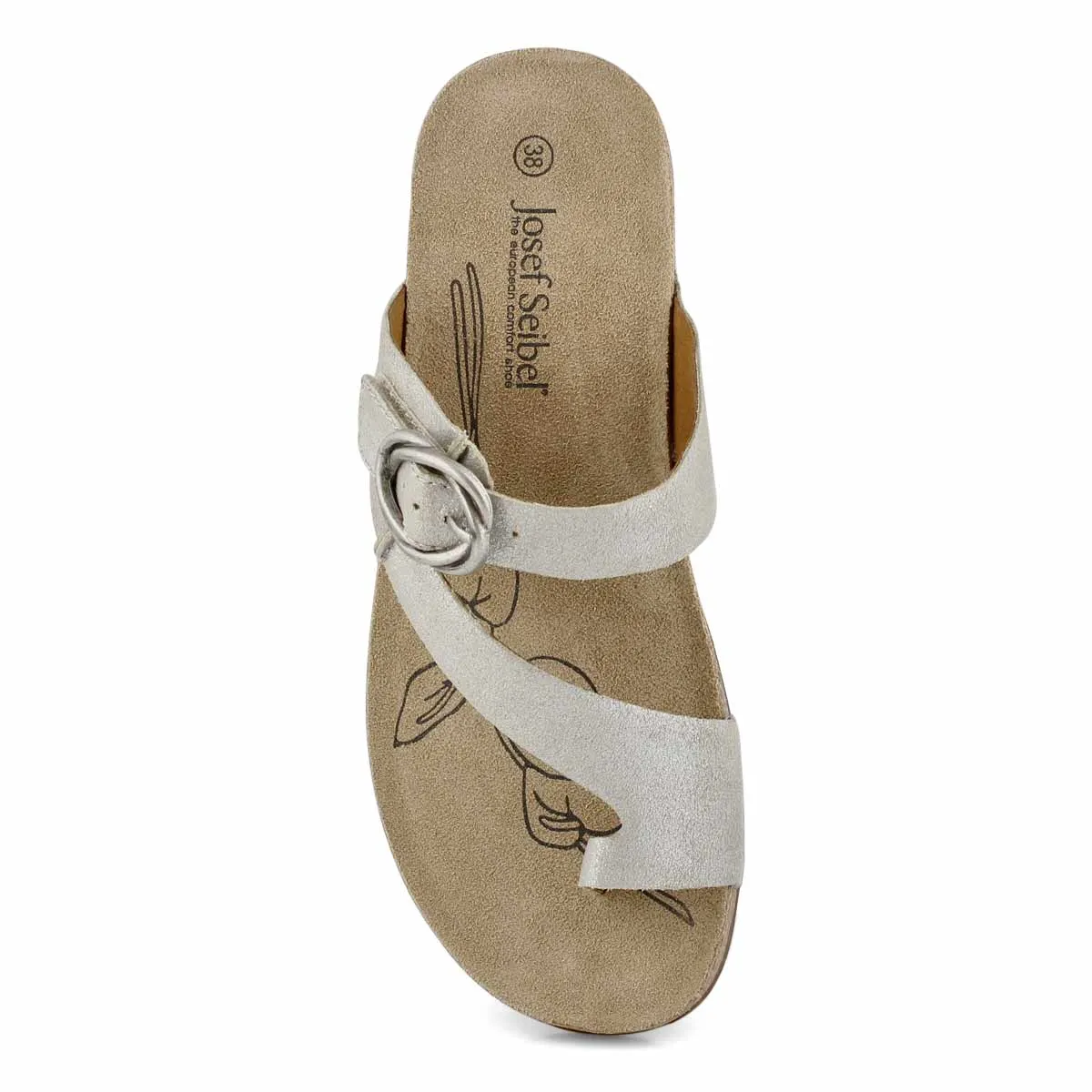 Josef Seibel Tonga 52 Toe Post Sandal- Off- White