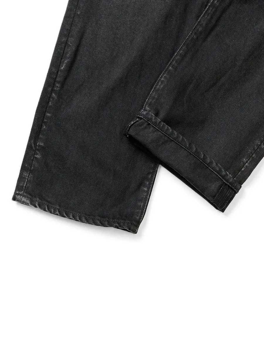 Kapital 14oz Black x Black Denim 5P Monkey CISCO Pants