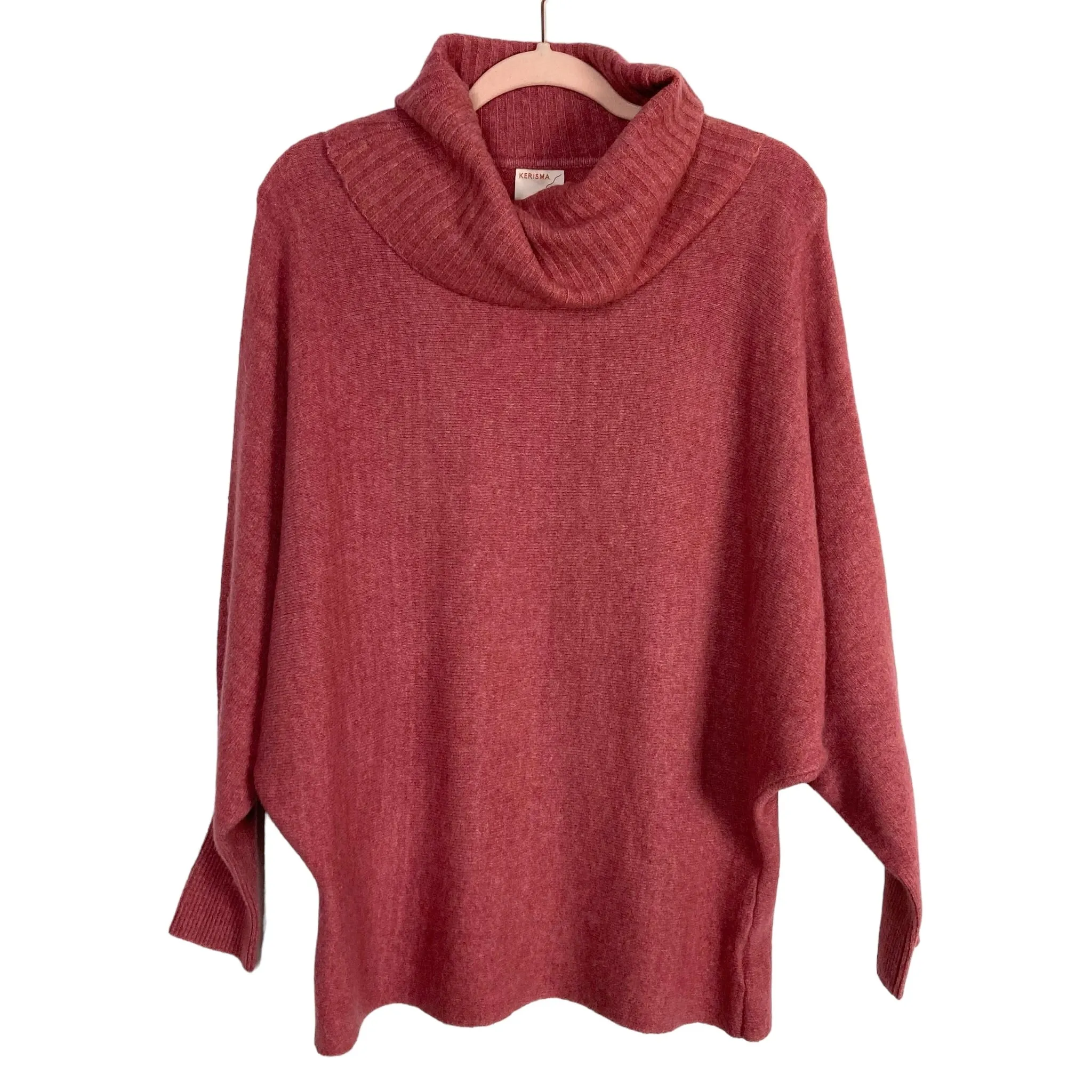 Kerisma Maroon Turtleneck Dolman Sleeve Asami Sweater NWT- Size S/M