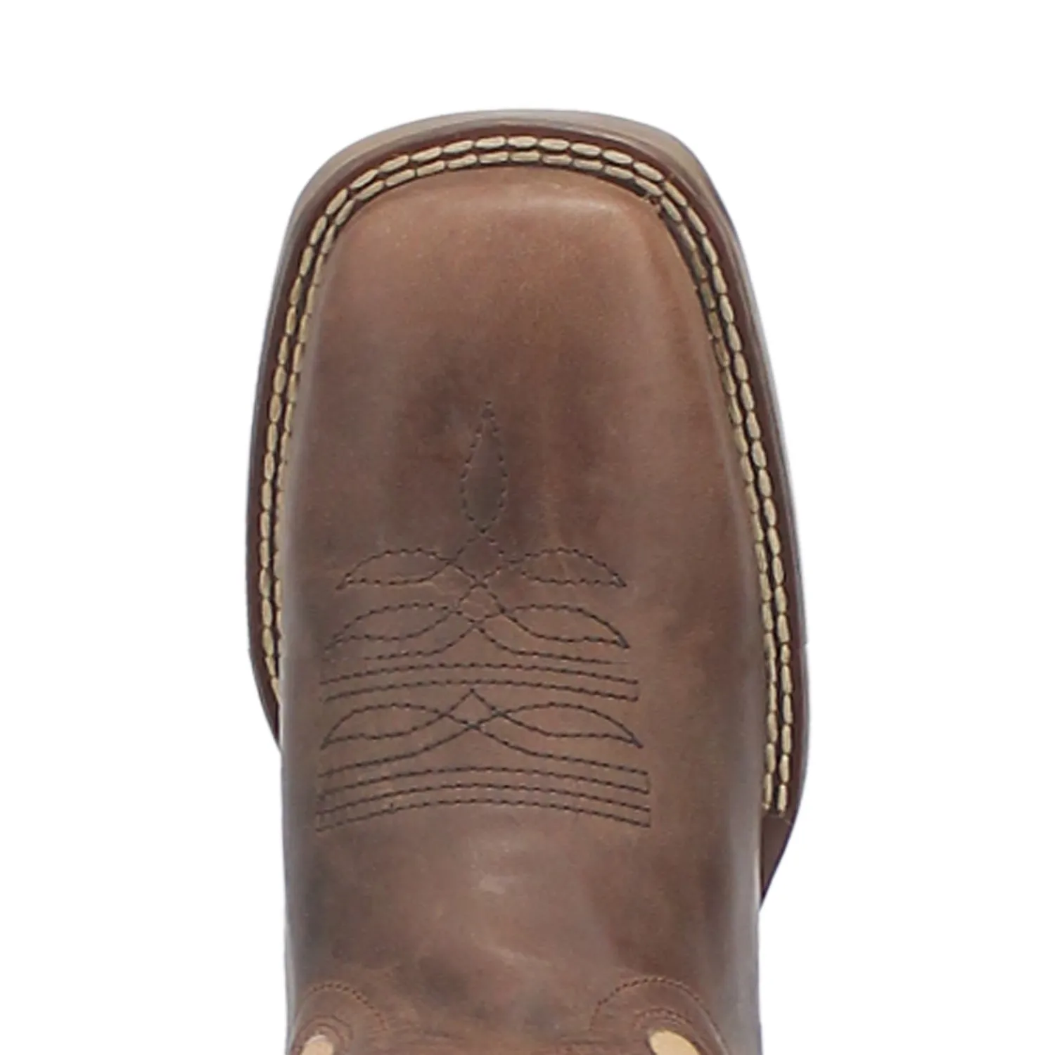 Laredo Womens Delaney Dark Brown Leather Cowboy Boots