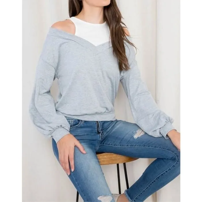 Layer Look Sweatshirt