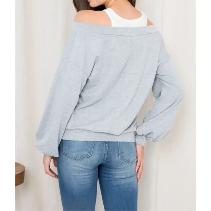 Layer Look Sweatshirt